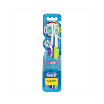 12 Pack x Oral-B All Rounder Toothbrush 2pc - Assorted